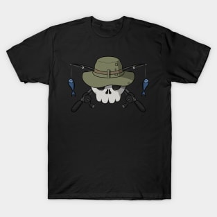 Fishermen crew Jolly Roger pirate flag (no caption) T-Shirt